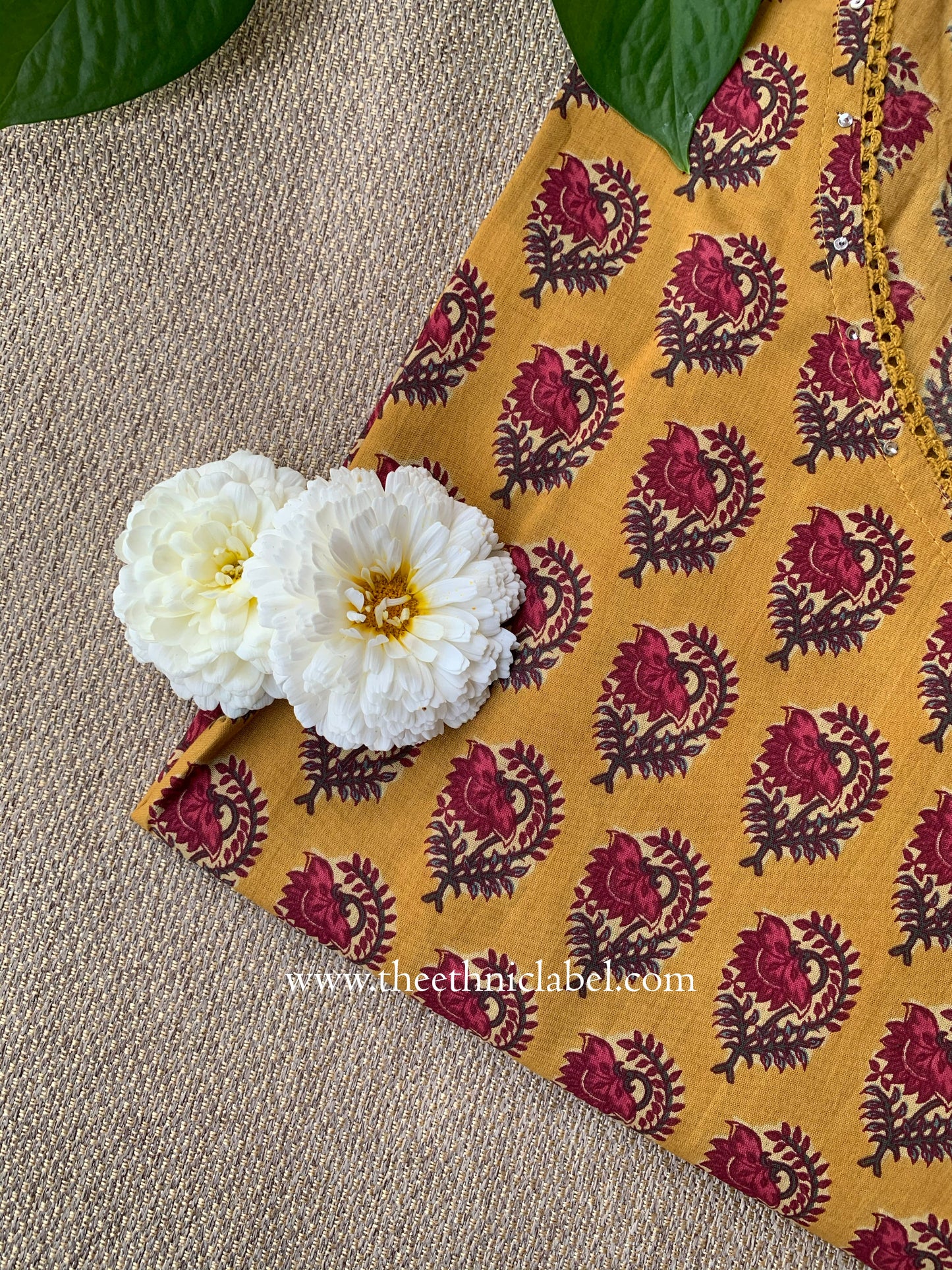 "Pushpa" Angrakha Cotton kurta