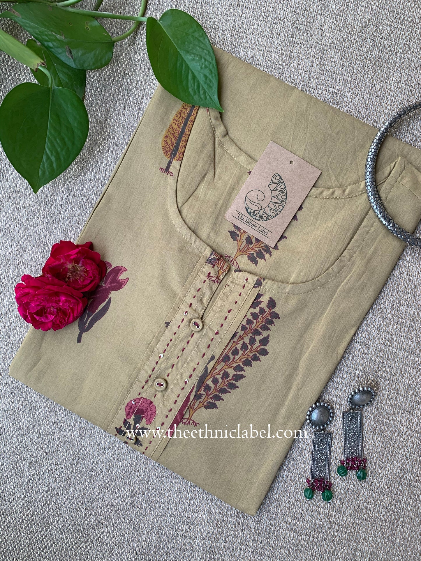 "Mitti" Kantha Cotton kurta