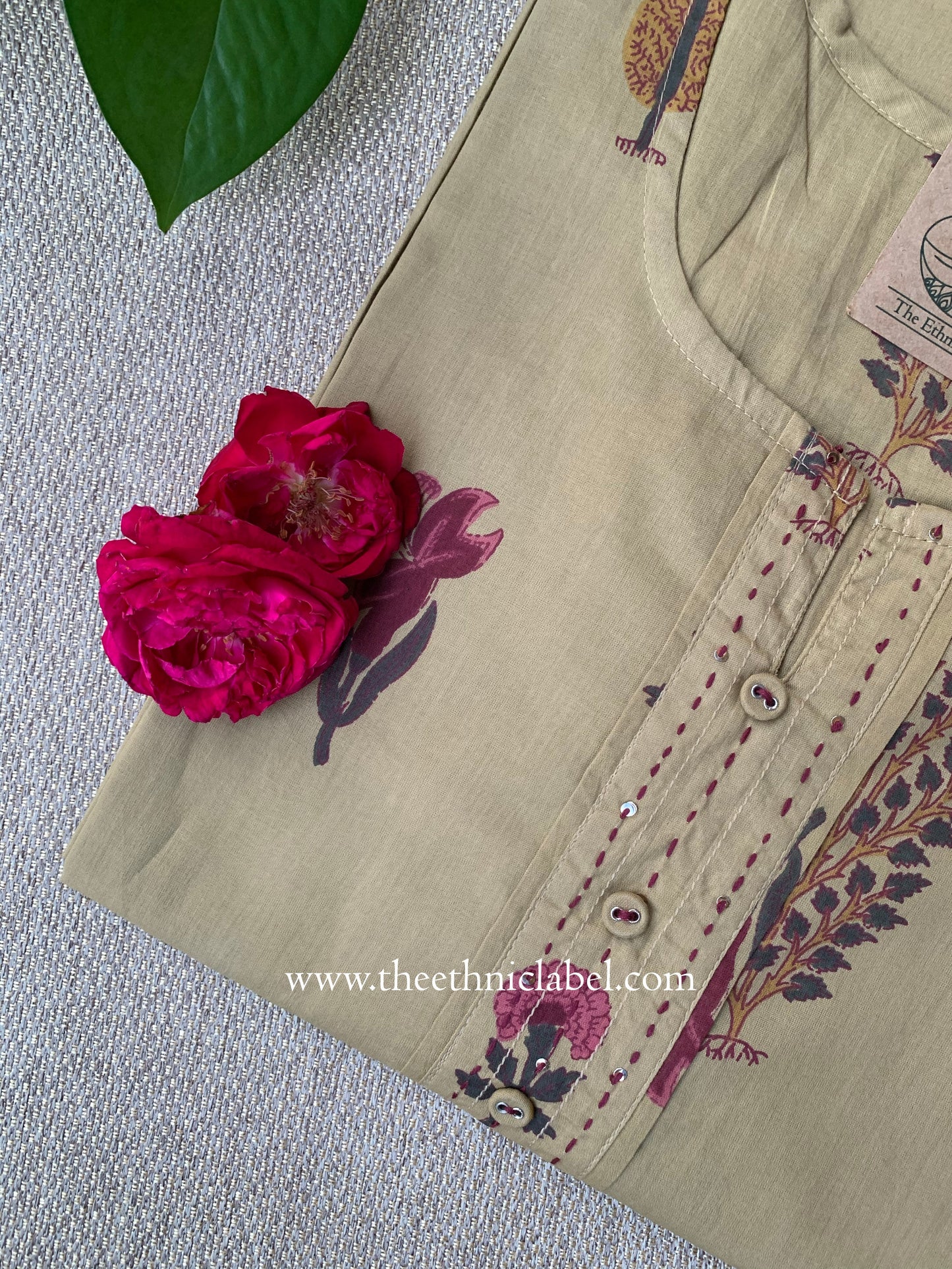 "Mitti" Kantha Cotton kurta